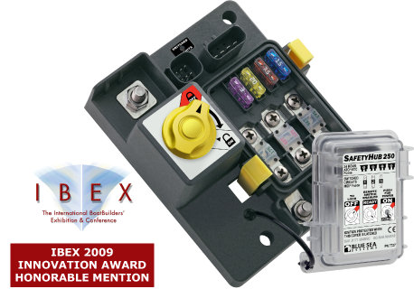 Blue Sea Systems Earns Special Recognition for the New SafetyHub250 Fuse Block with Remote Battery Switch