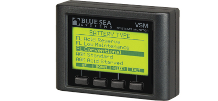 Selecting Battery Type When Setting Up the VSM 422